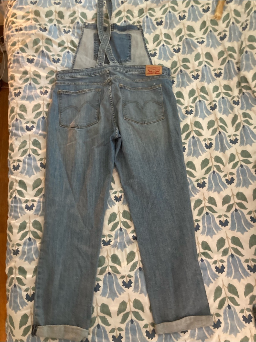 Levi's Light Blue Denim Overalls - Picture 2 of 4